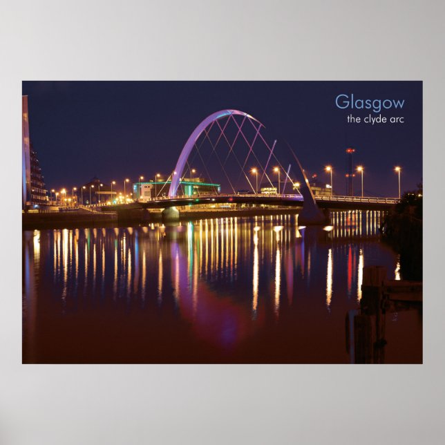 Póster Glasgow - El Arco Clyde (Frente)
