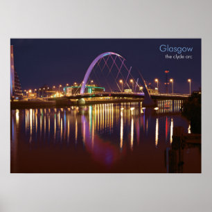 Póster Glasgow - el arco de Clyde