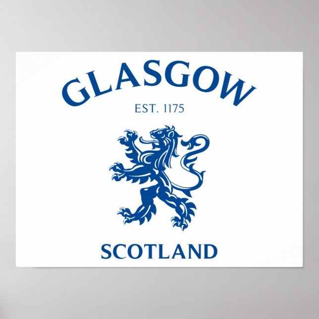 PÓSTER GLASGOW, ESCOCIA (Frente)