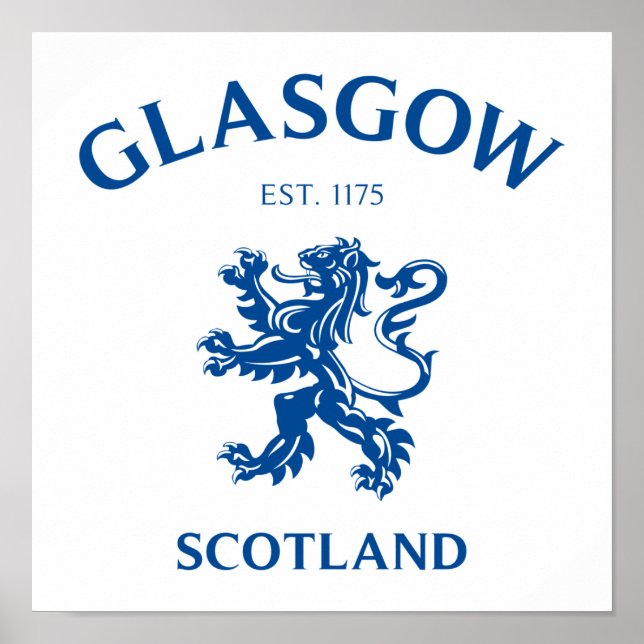 PÓSTER GLASGOW, ESCOCIA (Frente)