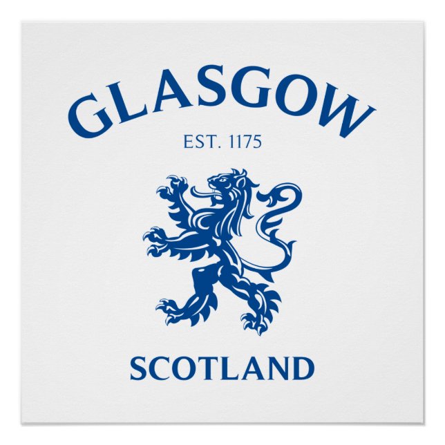 PÓSTER GLASGOW, ESCOCIA (Anverso)