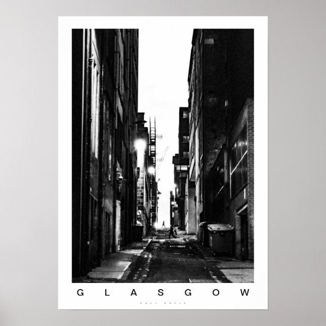 Póster Glasgow Lane (Frente)
