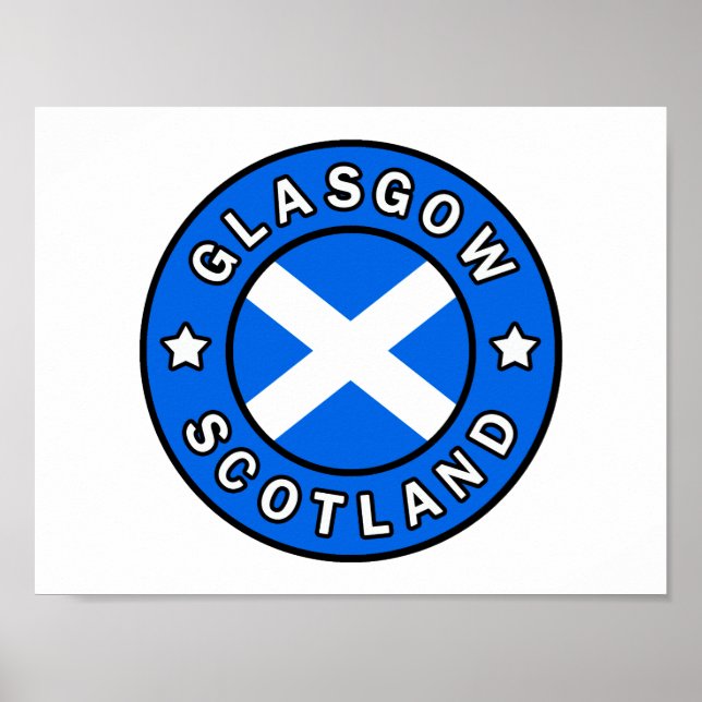 Póster Glasgow Scotland (Frente)