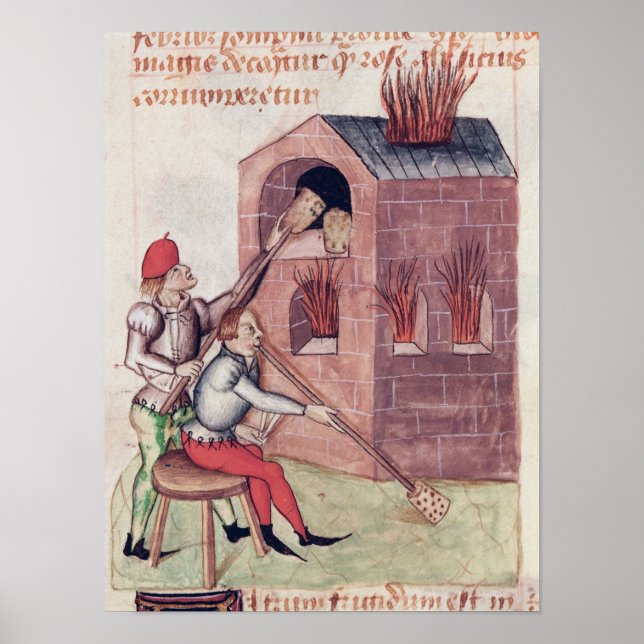 Póster Glass blowers, from 'Tractatus de Herbis' (Frente)