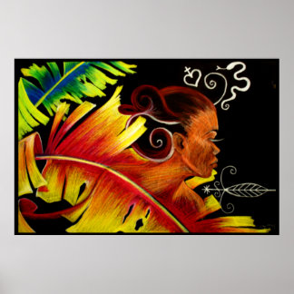 Póster Glass Flame V