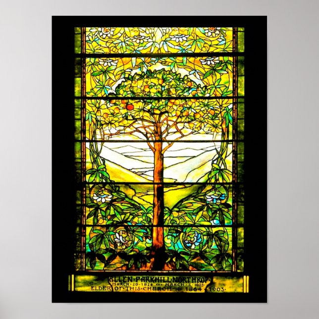 Póster Glass-Louis Tiffany 104 (Frente)