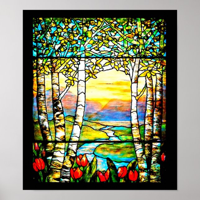 Póster Glass-Louis Tiffany 109 (Frente)