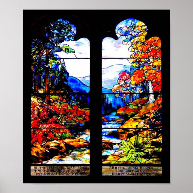 Póster Glass-Louis Tiffany 113 (Frente)