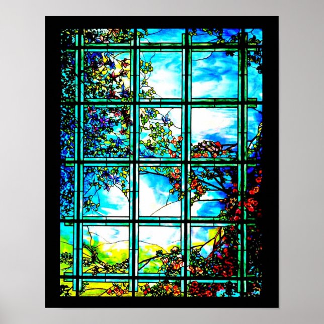 Póster Glass-Louis Tiffany 114 (Frente)