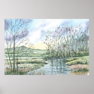 Póster Glastonbury Tor