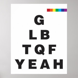 Póster ¡GLBTQF Sí!