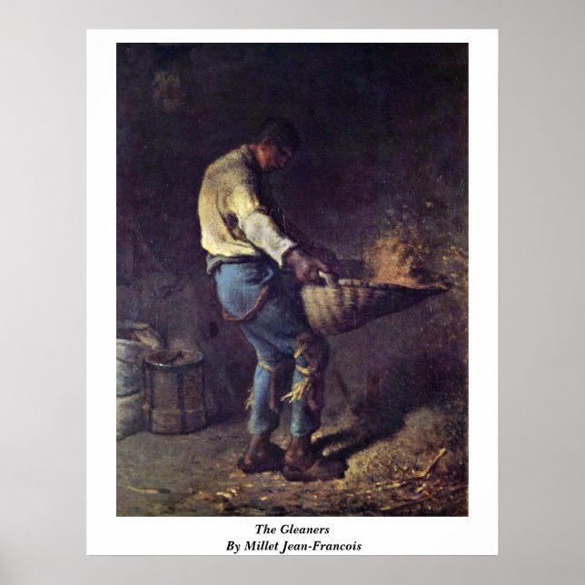 Póster Gleaners By Millet (Ii) Jean-Francois (Frente)