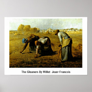 Póster Gleaners By Millet (Ii) Jean-Francois