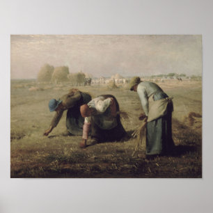 Póster Gleaners by Millet - Poster