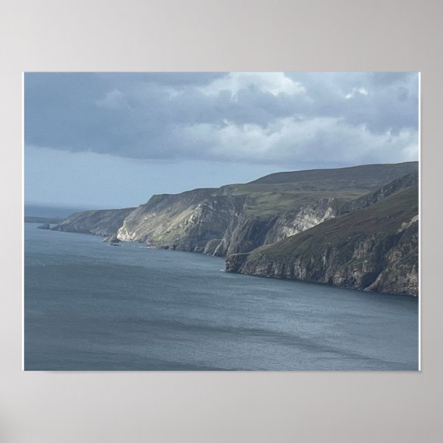 Póster Gleann Cholm Cille Condado de Donegal Irlanda Euro (Frente)
