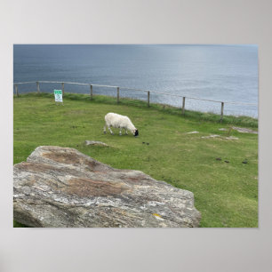 Póster Gleann Cholm Cille Condado Donegal Irlanda Europa
