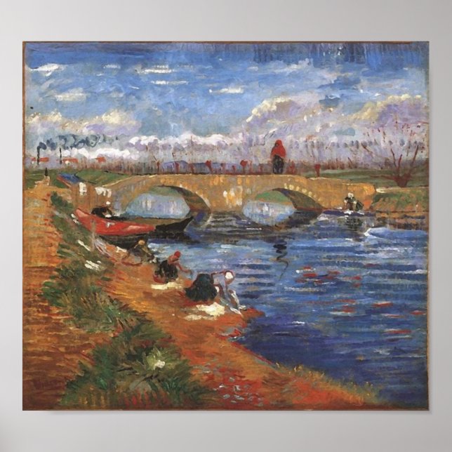 Póster Gleize Bridge, Vigueirat Canal Van Gogh Fine Art (Frente)