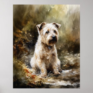 Póster Glen De Imaal Terrier Dog Art Print Poster