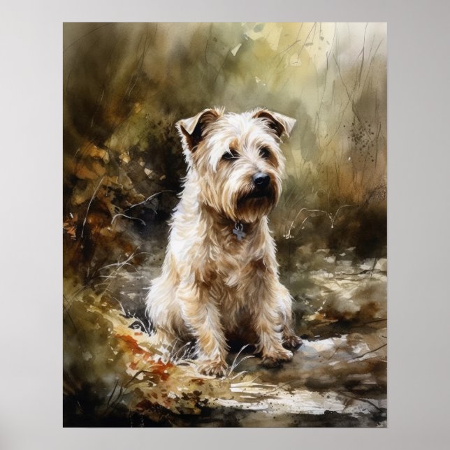 Póster Glen De Imaal Terrier Dog Art Print Poster (Frente)