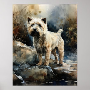 Póster Glen De Imaal Terrier Dog Art Print Poster