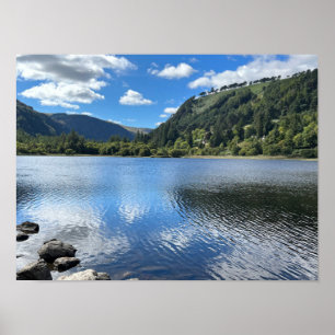 Póster Glendalaugh Lakes County Wicklow Irlanda Europa