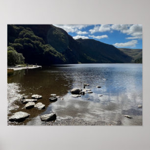 Póster Glendalaugh Lakes County Wicklow Irlanda Europa