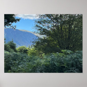 Póster Glendalaugh Lakes County Wicklow Irlanda Europa
