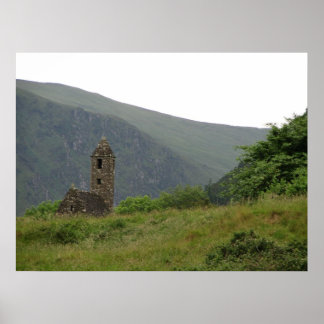 Póster Glendalough, Irlanda