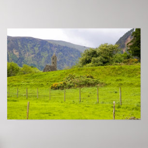 Póster Glendalough, Irlanda. Glendalough es uno de los