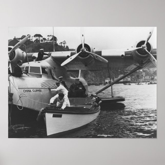 Póster Glenn Martin con China Clipper (Frente)