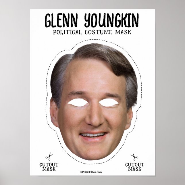 Póster Glenn Youngkin Costume Mask (Frente)