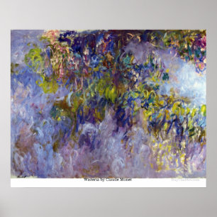Póster Glicinias de Claude Monet
