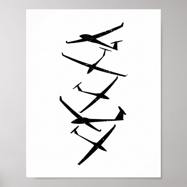 Póster Gliers | Termómetros Piloto De Glider Gigantes De  (Frente)