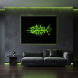 Póster Glitch Pixel Code Fish Wall Art