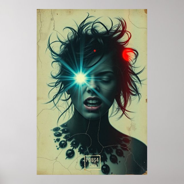 Póster Glitch Siren: Poster de Cyber Vision (Frente)