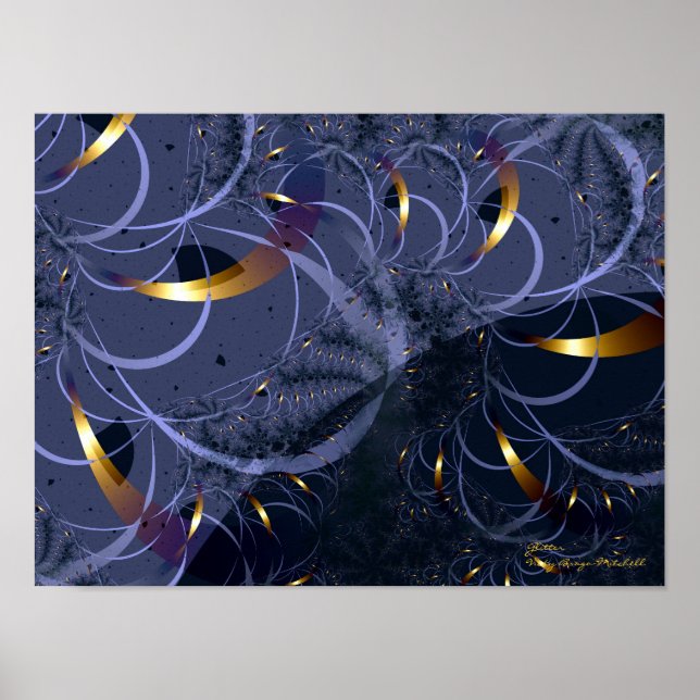 Póster Glitter Fine Fractal Art (Frente)
