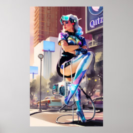 Póster Glitz, Qitz y Glamour Ken Gage Art