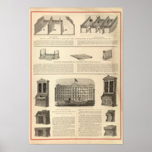 Póster Globe Iron Foundry Woven Wire Mattress Company