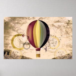 Póster Globo aerostático