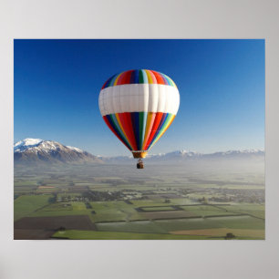 Póster Globo aerostático, cerca de Methven, Canterbury 3