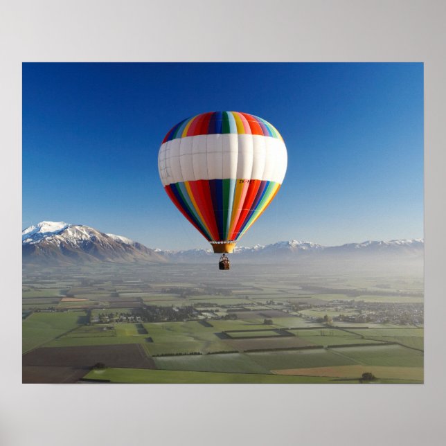Póster Globo aerostático, cerca de Methven, Canterbury 3 (Frente)