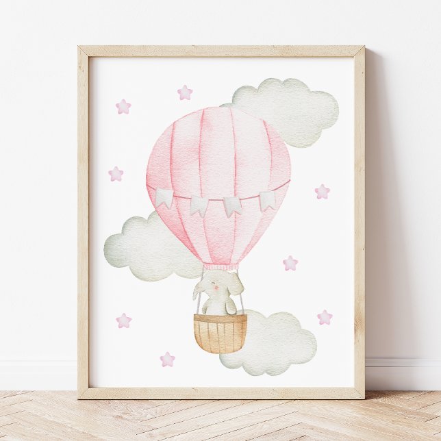 Póster Globo aerostático rosa, elefante, estrella, guarde (Subido por el creador)