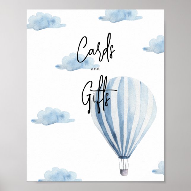Póster Globo aerostático - tarjetas y regalos (Frente)