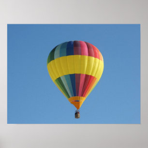 Póster Globo colorido del aire caliente