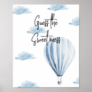 Póster Globo de aire caliente - Adivinen el dulce desorde