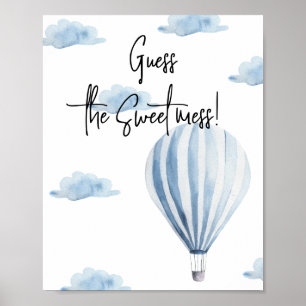 Póster Globo de aire caliente - Adivinen el dulce desorde