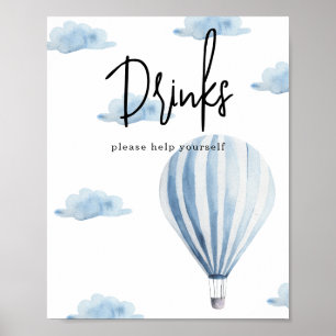 Póster Globo de aire caliente - Bebidas
