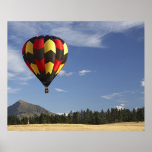 Póster Globo de aire caliente cerca de Wanaka, Isla del S