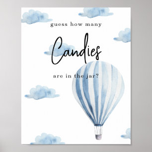 Póster Globo de aire caliente - Cuántos dulces