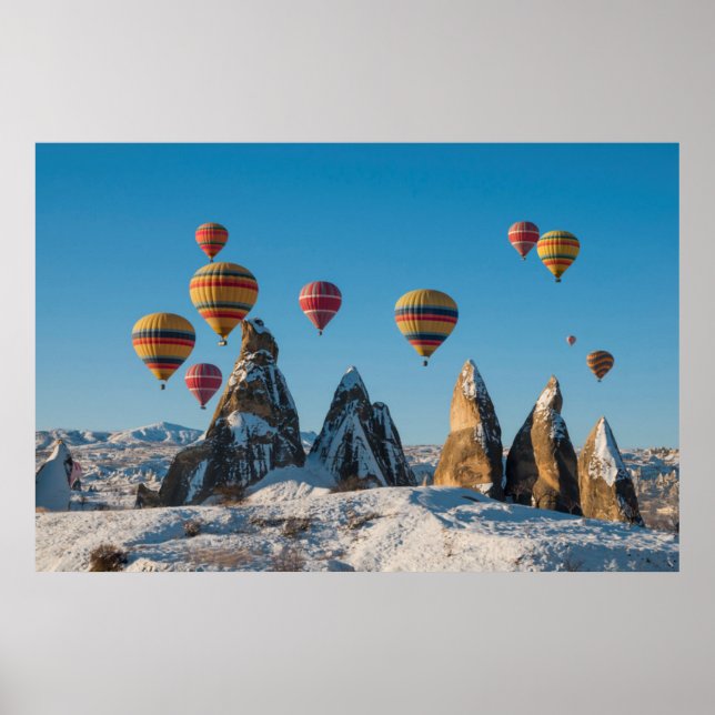 Póster Globo de aire caliente en Cappadocia (Frente)